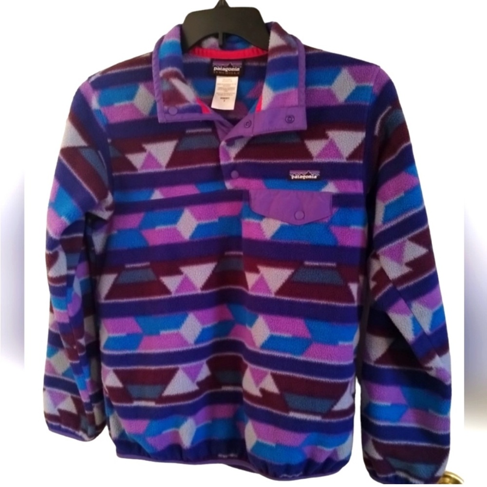 Patagonia Synchilla Purple and Blue Fleece Pullover